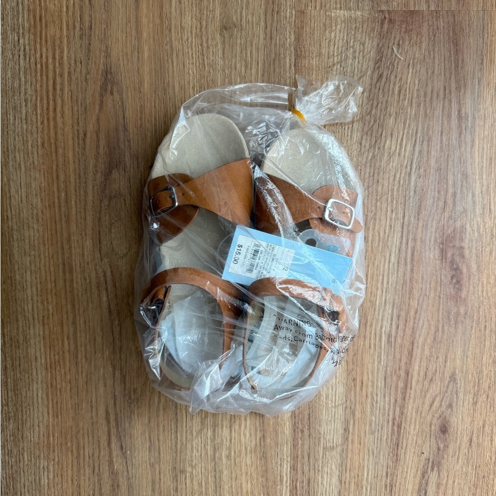 Cat & Jack Brown and Cream Kids Sandals